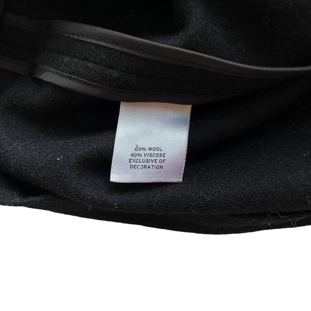 Halogen Black Wool Blend Cape Coat Size S/M - Picture 7 of 8